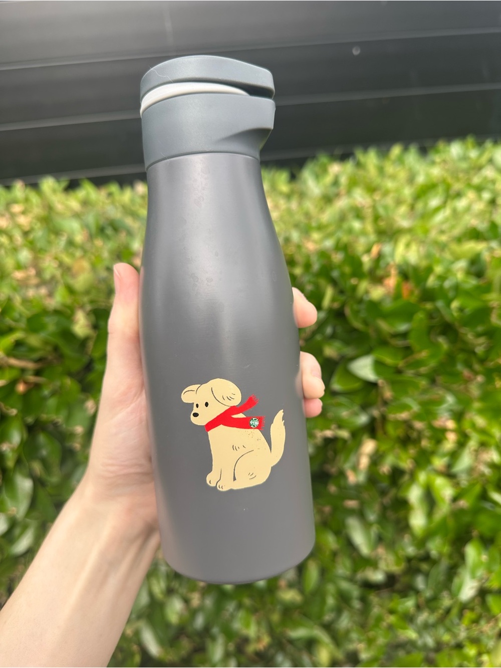 2025 Gray Starbucks Holiday Dog Tumbler 14 oz | Double Walled Stainless Steel